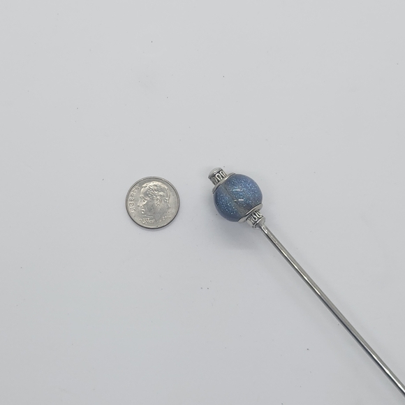 Starforge Nightcore Stainless Steel Hair Stick, Glittery Custom Length Updo Pin - Picture 6 of 6